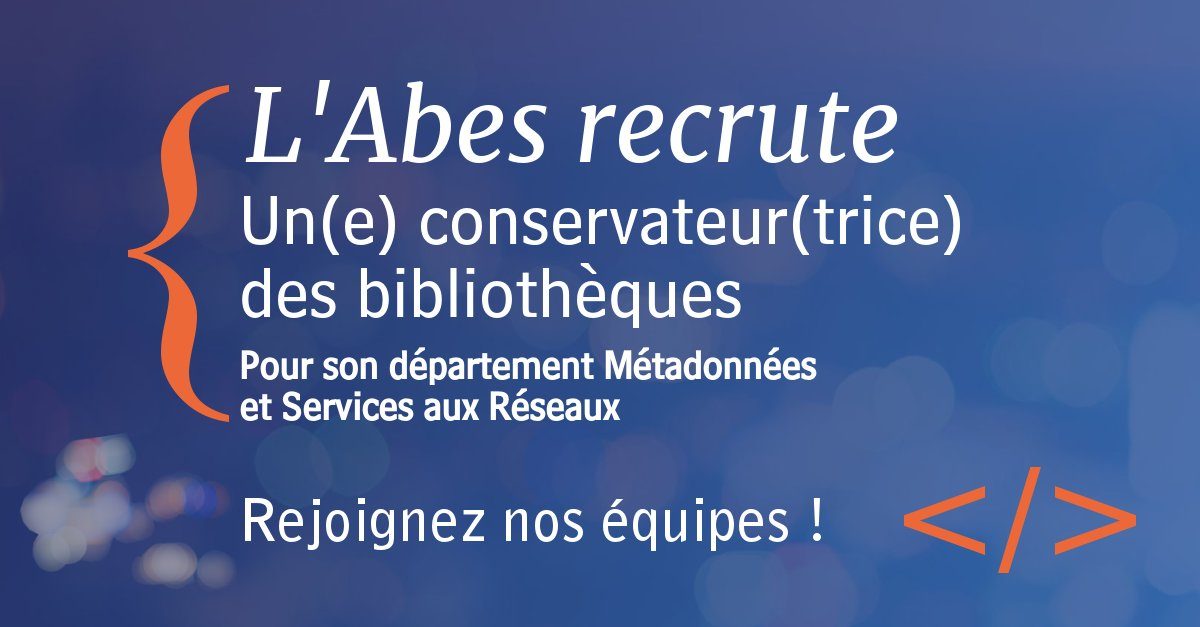 Recrutement Conservateur(trice) des bibliothèques